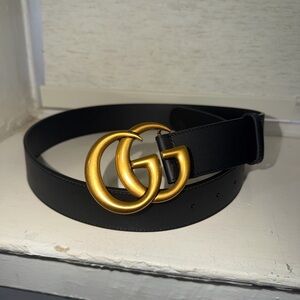 Gucci marmont GG belt black leather size 85cm